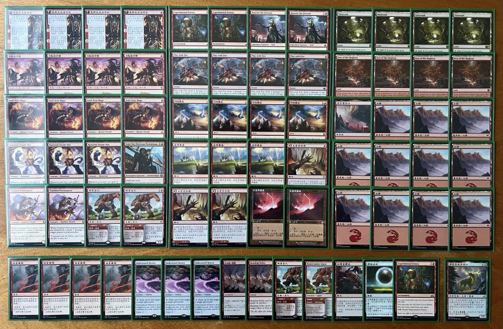 Mono Red Frenzy Deck